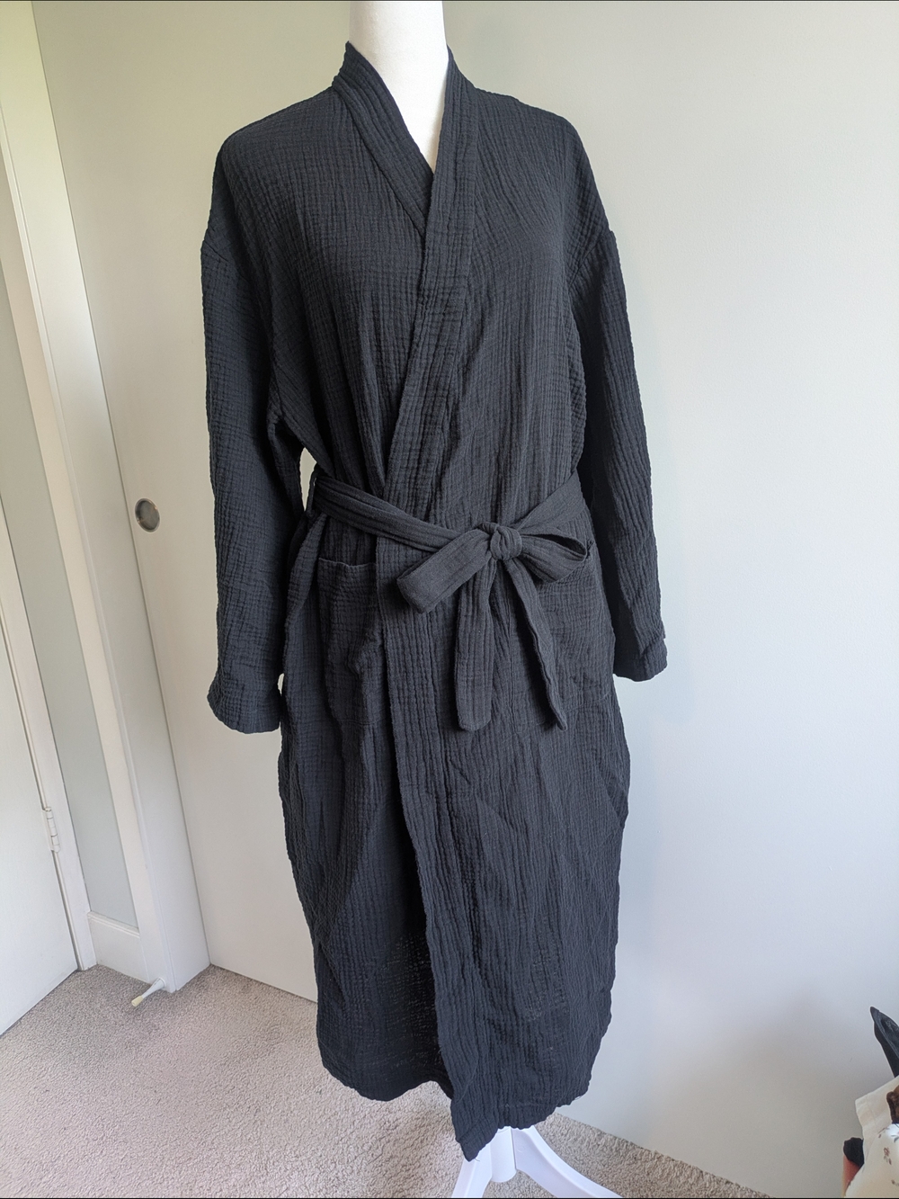 100% Cotton Muslin L Woven Bath Robe, Lounge Wear